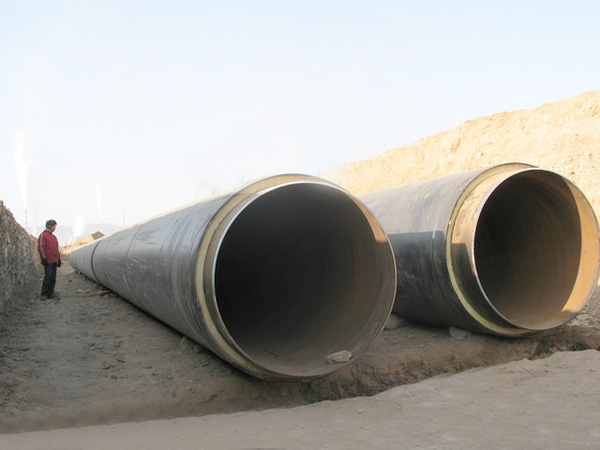 Prefabricated polyurethane direct-buried insulation pipe